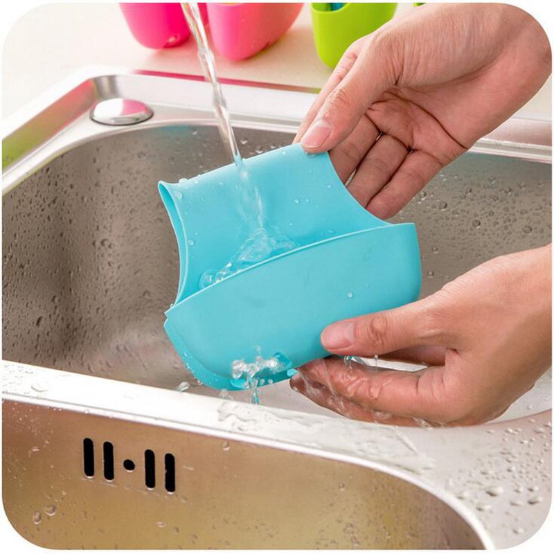 Blue Sink Caddy Kitchen Sponge Holder & Sink Organiser - Image 4