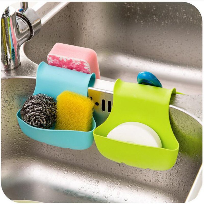 Blue Sink Caddy Kitchen Sponge Holder & Sink Organiser - Image 5