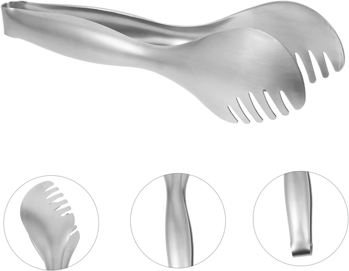 Pasta Spaghetti Tongs Stainless Steel Kitchen Noodle Server Teeth PastaMate - Image 4