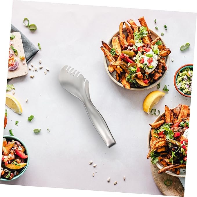 Pasta Spaghetti Tongs Stainless Steel Kitchen Noodle Server Teeth PastaMate - Image 6