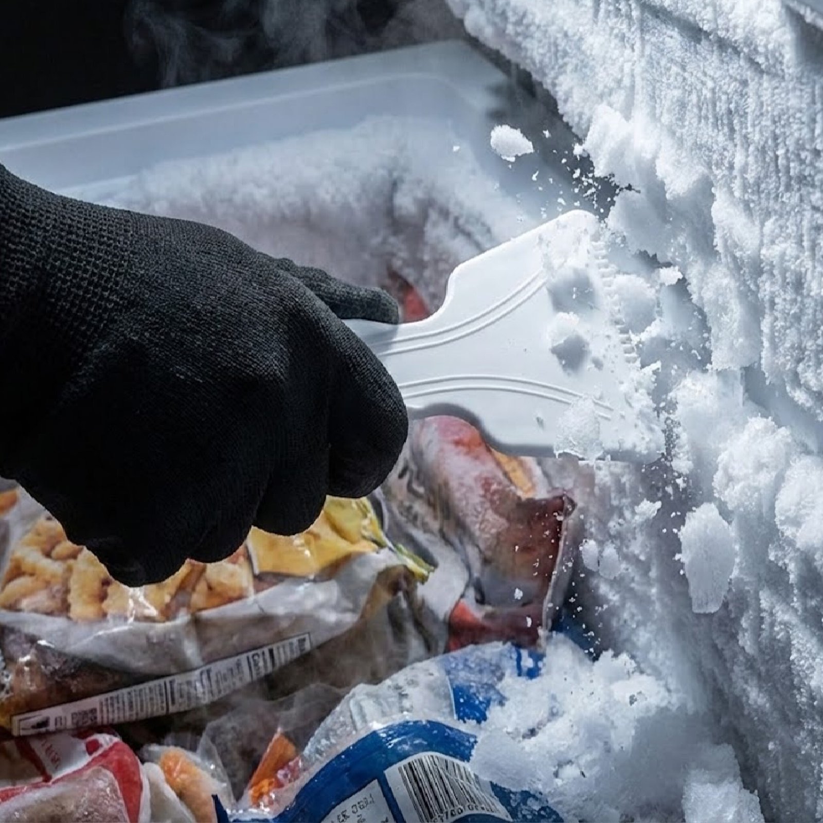 Freezer Ice Scraper Set White ABS Defrost Tools for Fridges & Freezers - Image 4
