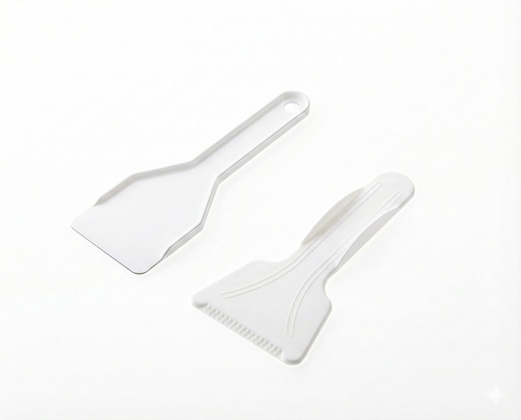 Freezer Ice Scraper Set White ABS Defrost Tools for Fridges & Freezers