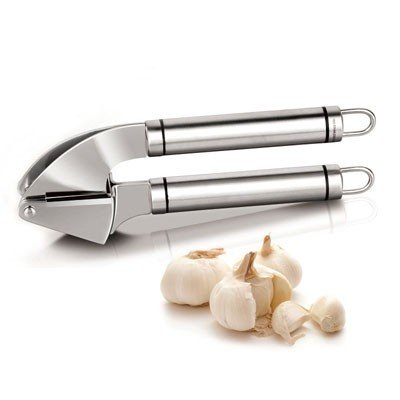 Stainless Steel Garlic Crusher Easy-Clean, Ergonomic Press for Everyday Cooking - Image 3