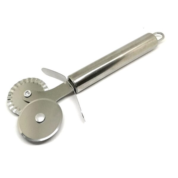 Stainless Steel Pizza, Ravioli & Pasta Cutter Dual-Wheel Pastry Tool